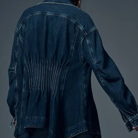 Anthropologie Pintuck Peplum Jacket - Picture 3 of 12